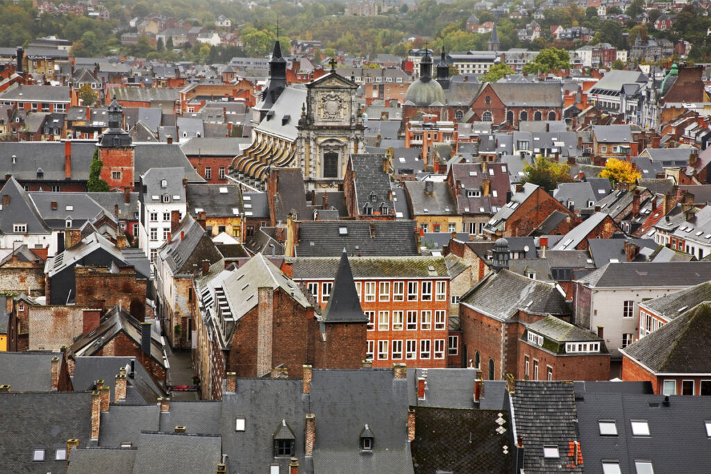 vue depuis la citadelle du vieux centre de Namur